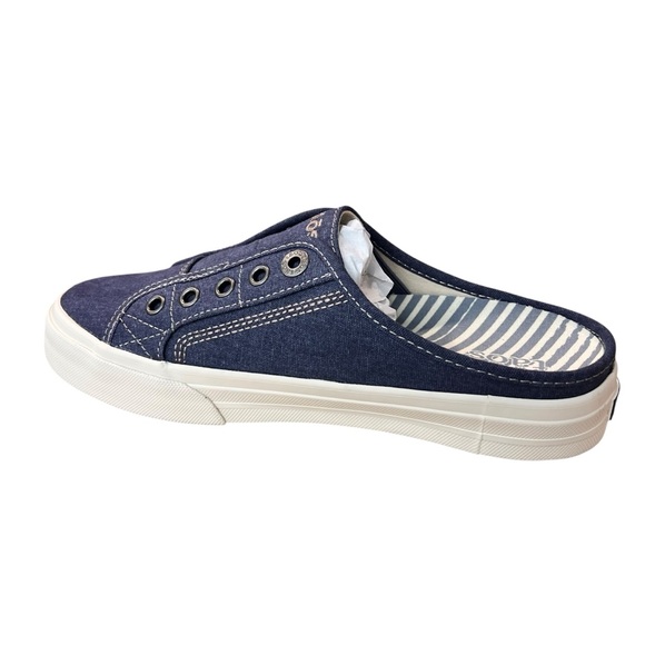 Taos EZ Soul Women’s Slip in Blue Washed Canvas Sneaker - Picture 3 of 7
